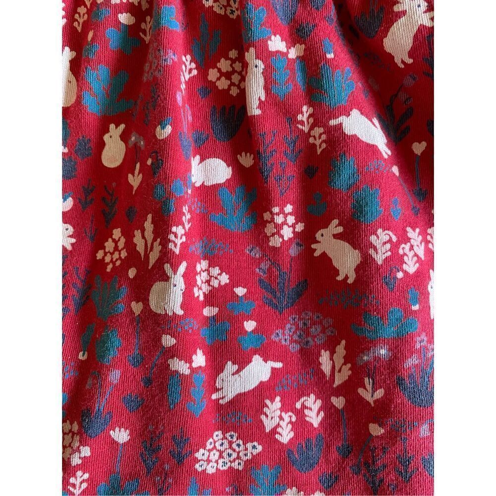 Piccalilly infant girls, longsleeved bunny organic cotton dress size 3/6 months - Picture 6 of 8
